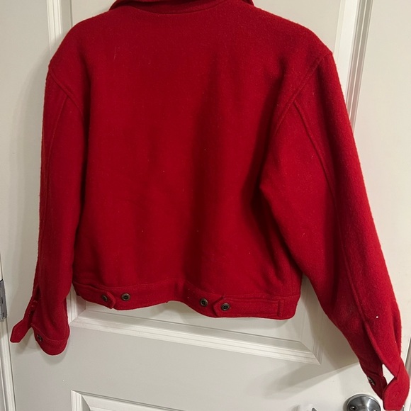 Vintage Dark Red Erika & Co. Jacket 83% Wool - Picture 3 of 6